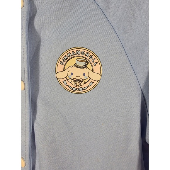 Kids Blue Sanrio Cinnamoroll Bomber Jacket Sailor Collar Lond Sleeves an a Bag - Picture 7 of 13